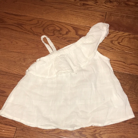 Old Navy Off the Shoulder Ruffle Shirt - Picture 1 of 3